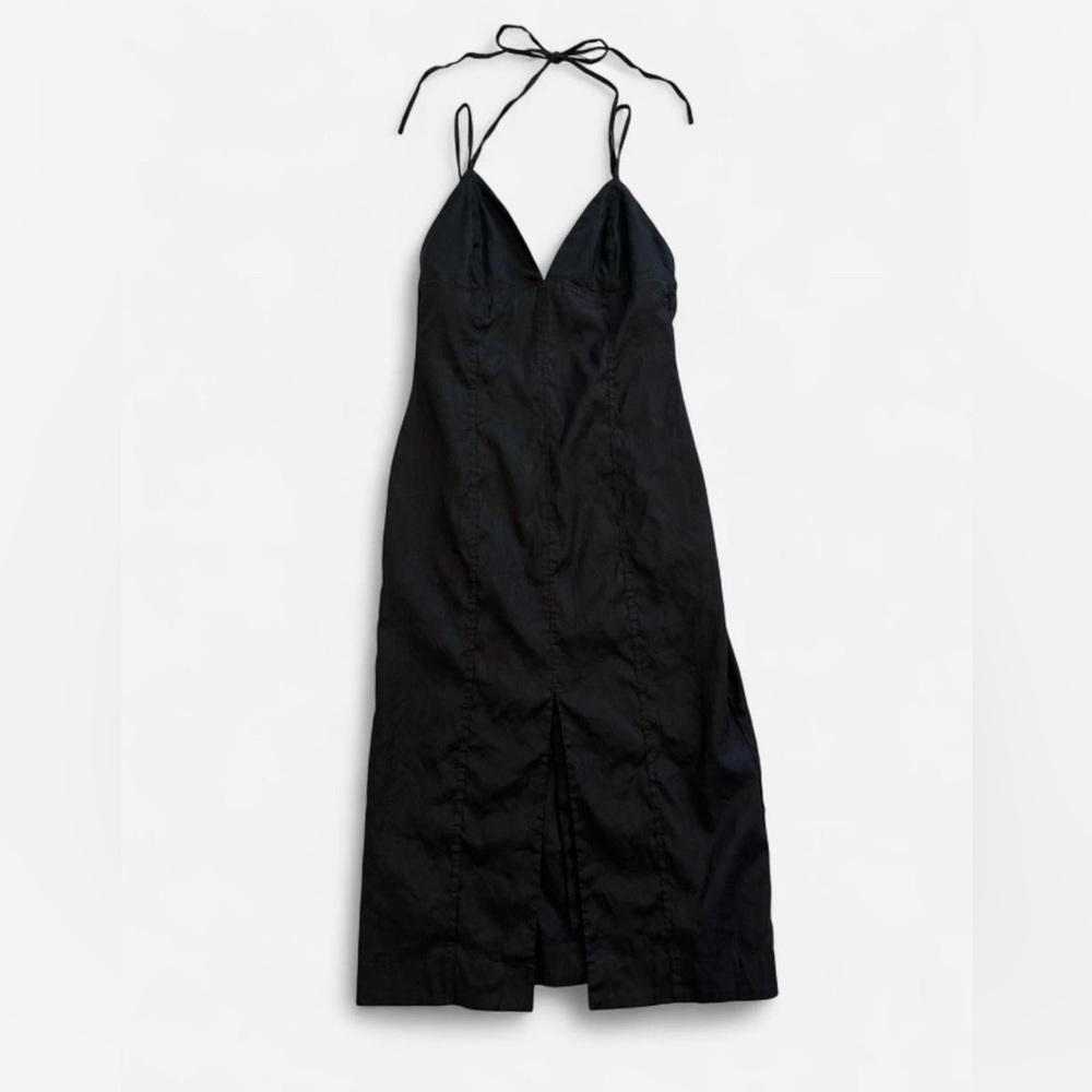 J. Crew Elegant Black Backless Dress